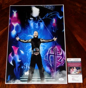 JEFF HARDY WWE SMACKDOWN AEW WRESTLING SIGNED 12X18 PHOTO HARDY BOYZ JSA COA!!! - Picture 1 of 1