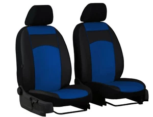 VOLKSWAGEN AMAROK BORA GOLF FOX ARTIFICIAL LEATHER FRONT UNIVERSAL SEAT COVERS - Picture 1 of 7