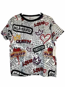 On Fire Graphic Blessed Queen Love Shirt Women XL - Picture 1 of 3