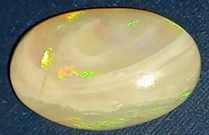 Australian White Gem Opal 5.5cts Beautiful Fires Coober Pedy