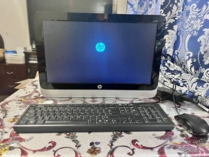 HP 19-2114 All-in-One Desktop PC Black 3.46 GB usable RAM, Windows 8.1 with Bing - Picture 1 of 18
