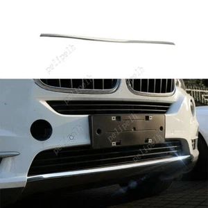 Fit For BMW X5 F15 2014-2018 Chrome Steel Front Bumper Lower Strip Guard Trim - Picture 1 of 8