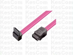 SATA Anschlußkabel Stecker gerade auf Stecker gewinkelt 0,3m 30cm rot - Bild 1 von 1
