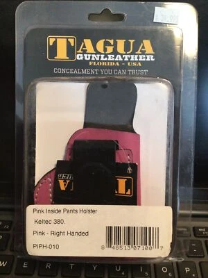 Funda IWB derecha cuero rosa Tagua para KELTEC KEL-TEC .380 380 RH nueva Foto 1 de 4