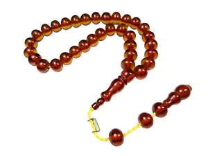 New 33 Beads Turkish Prayer Tasbih from Rods Cubuk Malzeme Tesbih Misbaha 485 - Foto 1 di 12