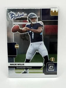 2022 Donruss Optic The Rookies Malik Willis RC #TR-2 Tennessee Titans Future Qb - Picture 1 of 2