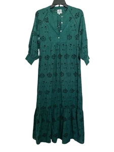 DRA Los Angeles Green Eyelet Midi Dress sold at Anthropologie maxi dress Size XS - Picture 1 of 7