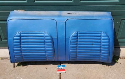 Dodge Charger R/T 500 Road Runner GTX Satellite 1971 1972 asiento superior trasero azul Foto 1 de 4