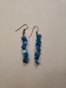 Ohrhänger mit blauem Stein - Bild 1 von 3