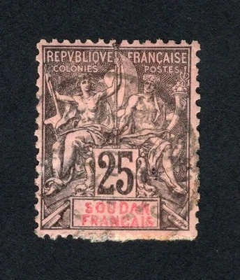 Sello Malí 1894 Mi#10 usado CV=39$ Foto 1 de 2