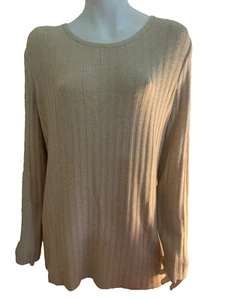 ST.John blouse shirt knit all seasons color bamboo stripes verticals size P NWT - Picture 1 of 11
