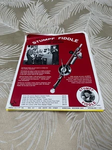 RARE Vintage 1977 Original Stumpf Fiddle Flyer and Violin Travel-Bar Flyer - Picture 1 of 3