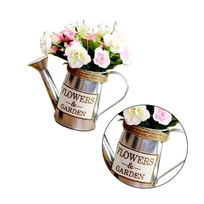  Deko Gießkanne Vintage Blumenarrangement-Werkzeug Heimdekoration - Bild 1 von 4