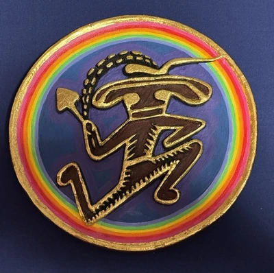 Alex Grey Art Resin Sculpture Painting Tassili Fungi Runner S/# 55 Psychedelic - Image 1 of 4