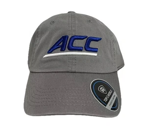 NCAA ACC Konferenz Mütze Kappe Riemen hinten grau bestickt College Neu mit Etikett - Bild 1 von 5