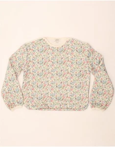 OASIS Womens Sweatshirt Jumper UK 10 Small Multicoloured Floral Polyester BE01 - Picture 1 of 3