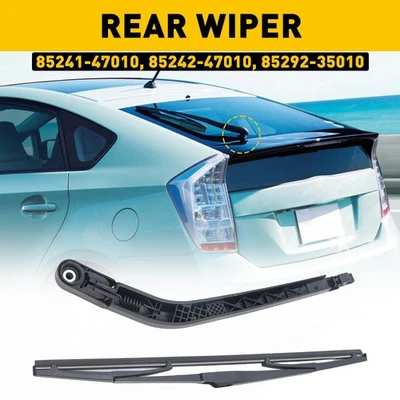 Black Rear Wiper Arm & Blade For 2004-2009 Toyota Prius Car Auto Accessories USA - Image 1 of 4