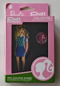 1992 Golf Barbie X Divot Tool Ball Marker + Hat Clip PuttBuddies Collectible Set - Picture 1 of 5