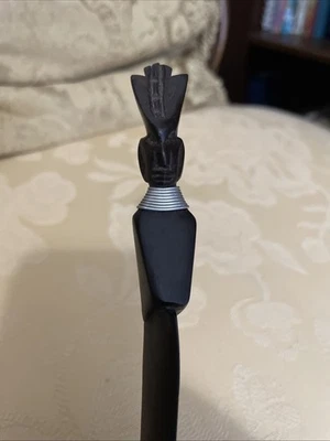 Vintage Hand Carved  African Letter Opener With  - Image 1 of 4