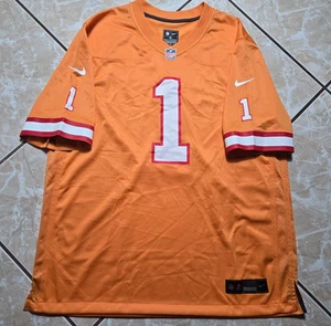 NEW Nike Tampa Bay Buccaneers Rachaad White #1 Creamsicle Game Jersey Mens XL - Picture 1 of 10