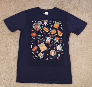Camiseta Star Wars The Mandalorian Halloween Collage Gráfico (YL) Azul Marino Nueva Sin Etiquetas - Imagen 1 de 7
