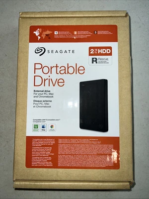 Seagate 2TB External USB 3.0 Portable Hard Drive Black (STGX2000400) BRAND NEW - Image 1 of 4