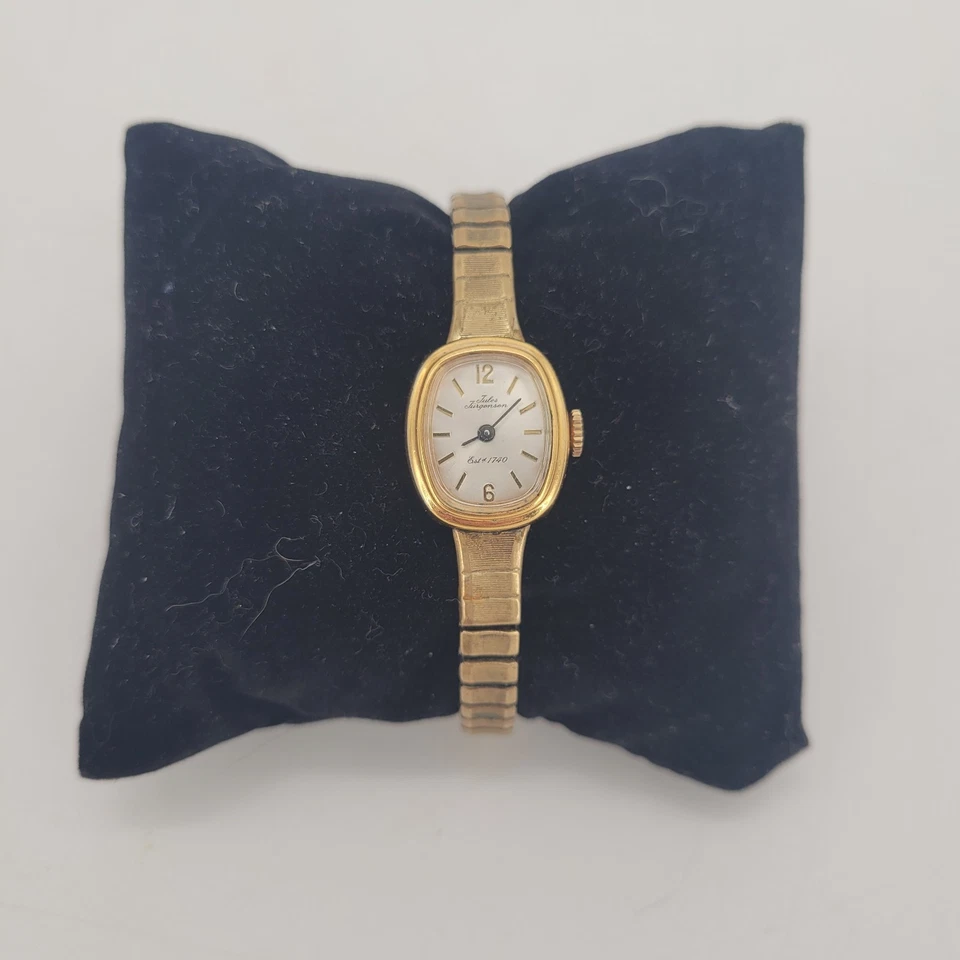 Reloj de Vestir Vintage Jules Jurgensen Damas Mecánico Chapado en Oro PROBADO Foto 1 de 4