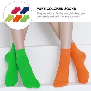 5 Paar Baumwolle Damen Socken farbige Socken Baumwolle für Damen - Bild 1 von 12