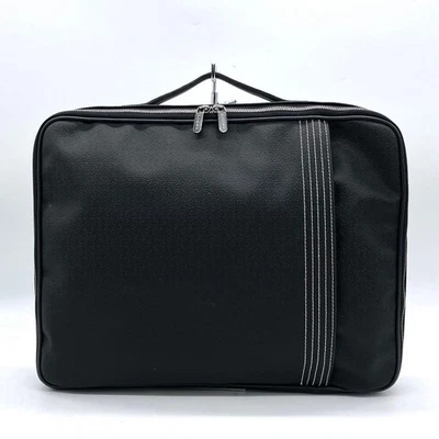 LOEWE Briefcase Repeat Anagram PVC Black - Image 1 of 4