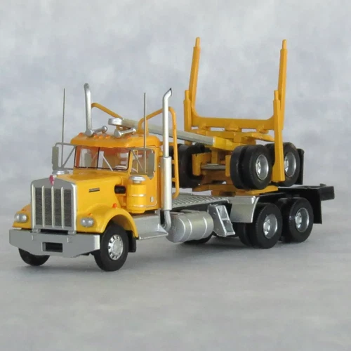 N Trainworx 49085 Kenworth W900 Yellow Logging Log Truck - Image 1 of 1