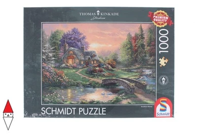 PUZZLE PAESAGGI SCHMIDT COTTAGES E CHALETS SWEETHEART RETREAT 1000 PZ - Immagine 1 di 3