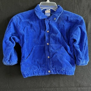 Vintage Ocean Pacific Cord Blau Jacke Kleinkind 2T LESEN - Bild 1 von 8