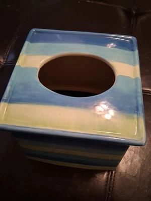 синий и зеленый керамический тканевый держатель - Изображение 1 из 4