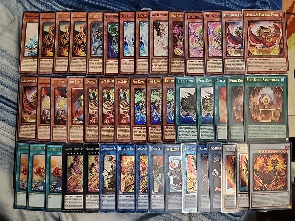 Yugioh 45 Card Fire King Jurrac Deck Core Starlight Ponix Astero Garunix  - Image 1 of 1