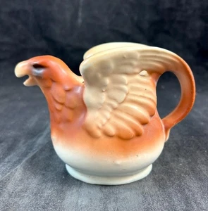Vintage Czechoslovakian Ceramic Eagle Creamer Red Dime Mark 3.25 Inch Height - Picture 1 of 8