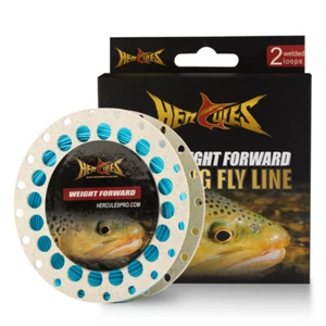 HERCULES Weight Forward Floating Line Fly Fishing Line with Double Welded Loop - Picture 1 of 29