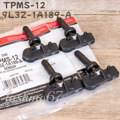4PCS TPMS-12 TIRE PRESSURE MONITORING SENSOR FOR FORD  MOTORCRAFT  9L3Z-1A189-A - Image 1 of 4