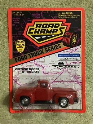 1995 Road Champs 1956 FORD F-100 Pickup Truck 1/43 Scale NEW - Image 1 of 4