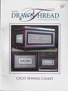 The Drawn Thread~ CiCi's Sewing Casket cross stitch charts-New - Picture 1 of 2