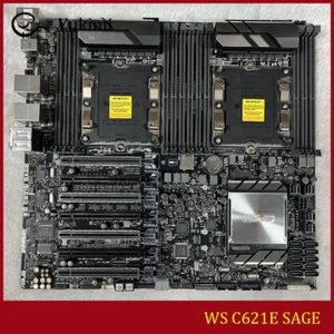 FOR ASUS WS C621E SAGE DDR4*12 1536GB LGA 3647 VGA EEB Motherboard Test OK - Picture 1 of 9