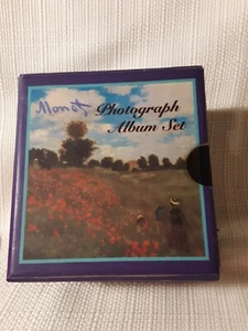 Vintage Monet mini photo album Set Of Three by great condition 4x4 - Picture 1 of 7