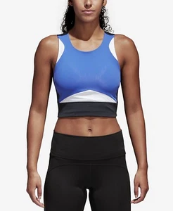 adidas Cropped Yoga Tank Top, CV4710, Size 2XS, MSRP $40 - Picture 1 of 7