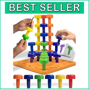 33-Piece Montessori Sensory Pegboard Set - Develop Fine Motor Skills for Kids 2+ - Picture 1 of 10