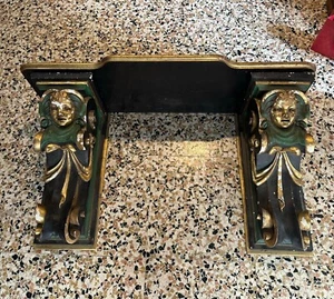ANTICA GRANDE CONSOLLE IN GESSO FINE 17ESIMO SECOLO - Foto 1 di 19