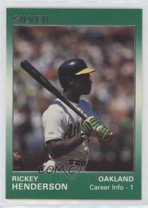 1991 Star Silver /2000 Rickey Henderson #87 HOF