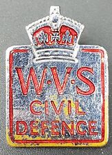 1950s WVS Civil Defence Badge by L. Simpson of London, Womens Volunteer Service