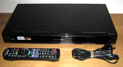 Panasonic DMR-PWT520 - Blu-Ray + DVD + HDD Recorder - Remote + Power Cable - Image 1 of 3