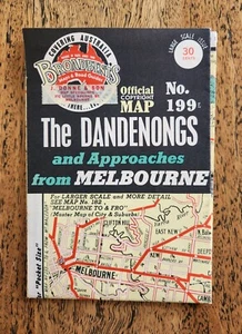 1960s Broadbent's The Dandenongs and Approaches from Melbourne Map, No. 199 - Picture 1 of 4