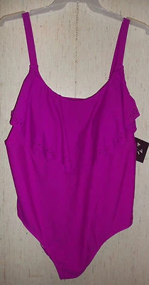 NUEVO CON ETIQUETAS TRAJE DE BAÑO FUCSIA DE UNA PIEZA AVA & VIV PARA MUJER TALLA 26W Foto 1 de 3