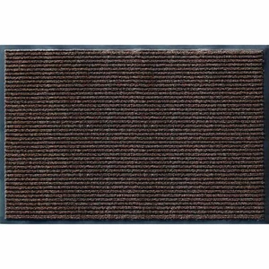 Apache Mills Apache Rib 3'x5' Non Slip Stain Resistant Indoor/Outdoor Mat, Cocoa - Picture 1 of 5